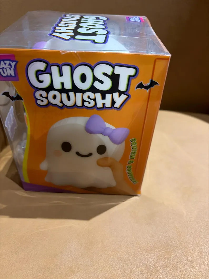 Ghost Squishy Toy Slow Rising - Cute Kawaii Girl Ghost Squishy for Stress Relief, Anxiety & Sensory Play - RMS Halloween Squishy