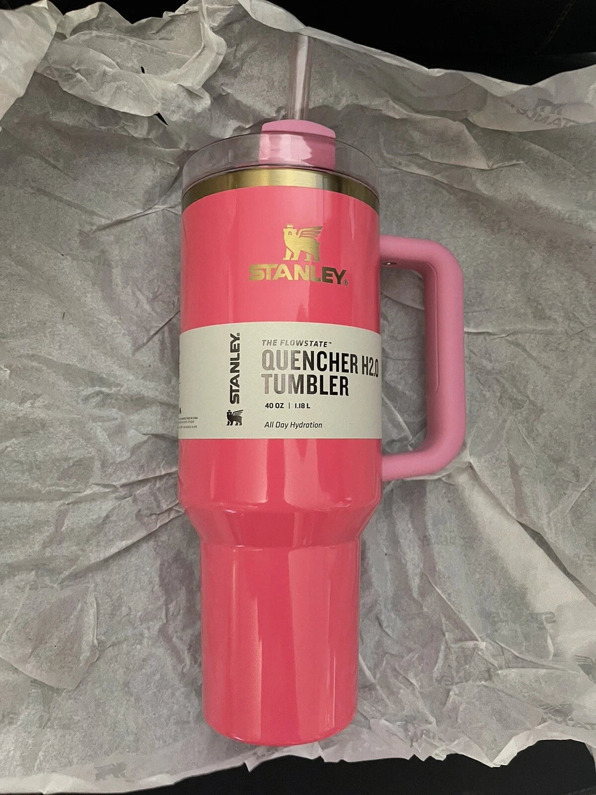 New Stanley Pink Parade Limited Edition 40 oz Quencher H2.0 Flowstate Tumbler